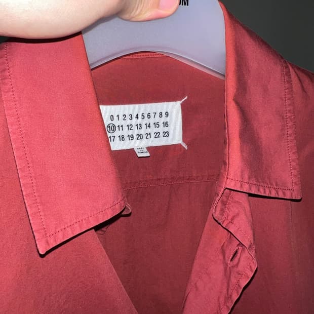 Margiela burgundy shirts 48