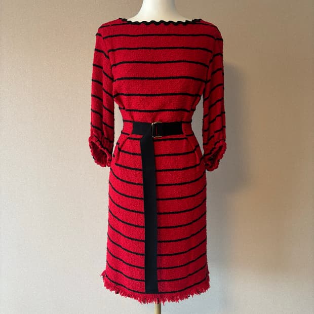 Sonia Rykiel 소니아리키엘 슬러브 스트라이프 원피스 34