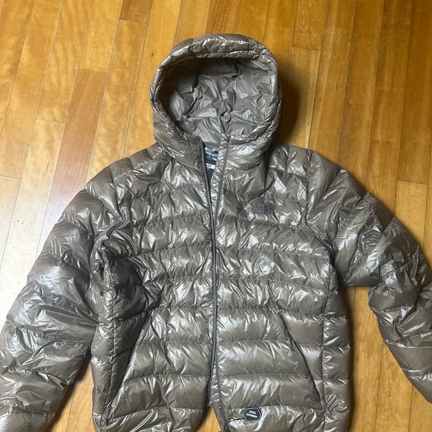 노스페이스 마티에르 EX RDS 다운 후디 베이지 그레이 110