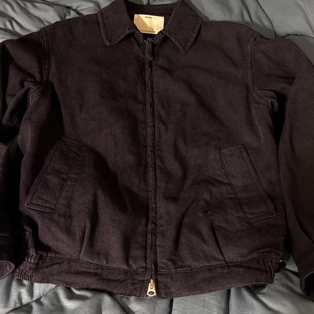 포터리 코튼 린넨 스윙탑 블루종 다크네이비