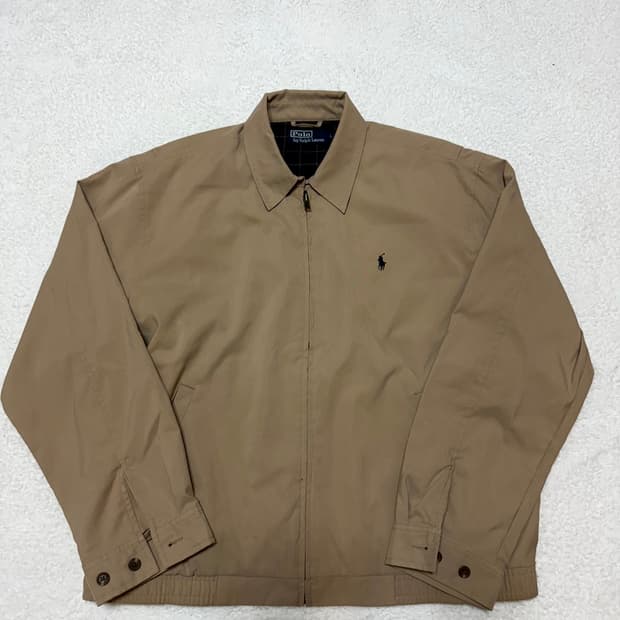 폴로 랄프로렌 바라쿠다 블루종 베이지 자켓 L