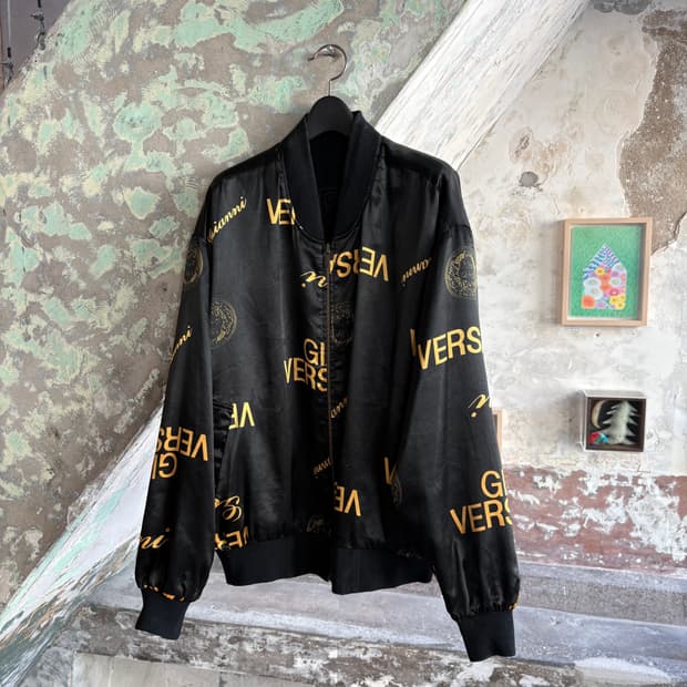 지아니 베르사체 진 꾸띄르 메두사 리버시블 실크 자켓