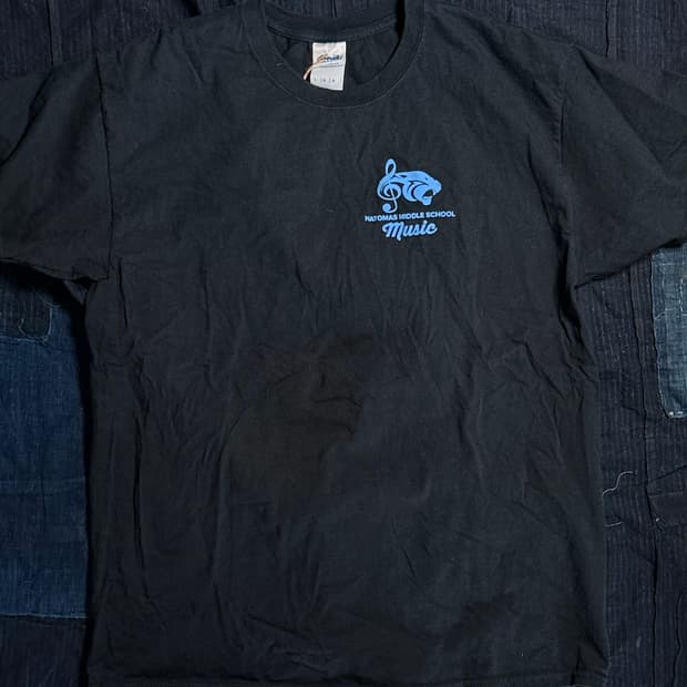 00-10’s 길단 울트라 코튼 나토머스 미들스쿨 뮤직 그래픽 티셔츠 M