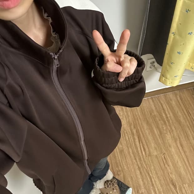 빈티지 브라운 집업 히메갸루 로걀 라떼 긱시크 모리걸 히메카지 헤이세이