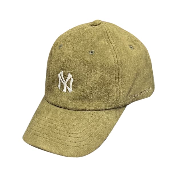 MLB  뉴욕 양키스 스웨이드 볼캡 모자