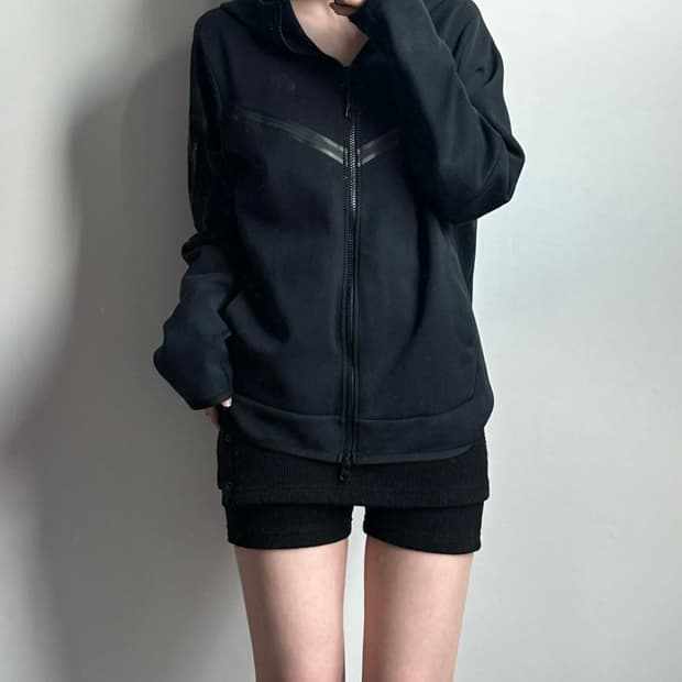 나이키 테크팩 블랙 후드집업