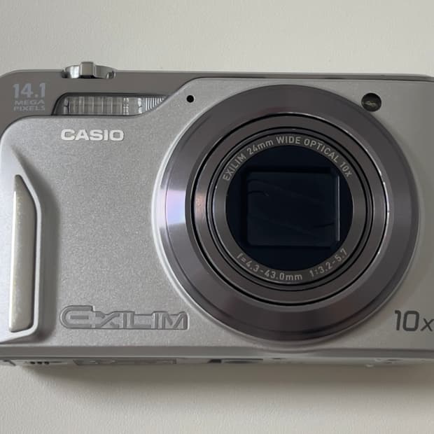 카시오 엑슬림 h15 실버 디카