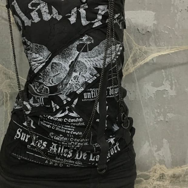 Salvage Chain Detail Sleeveless