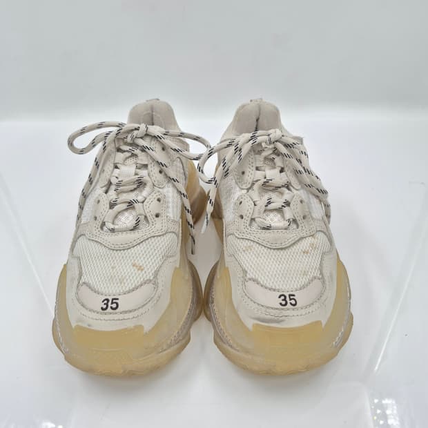 발렌시아가 트리플S 스니커즈 화이트 클리어솔