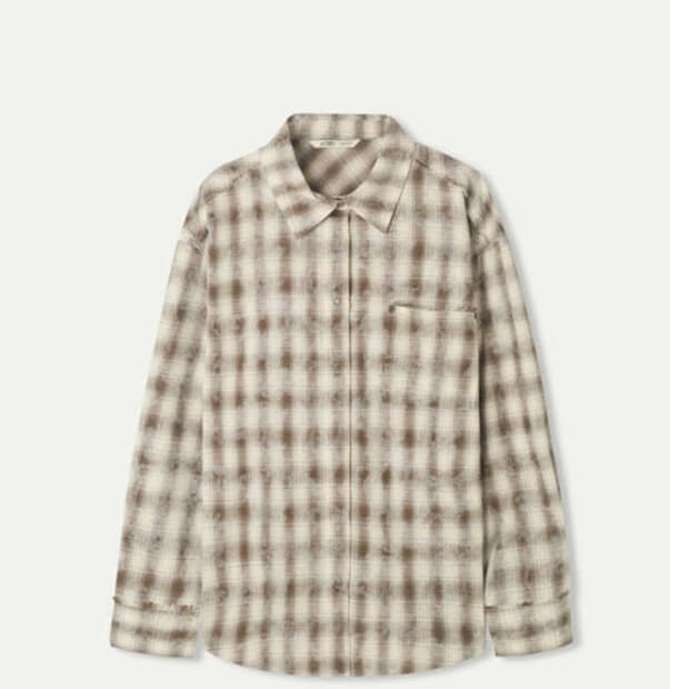 미쏘 체크 셔츠 m 