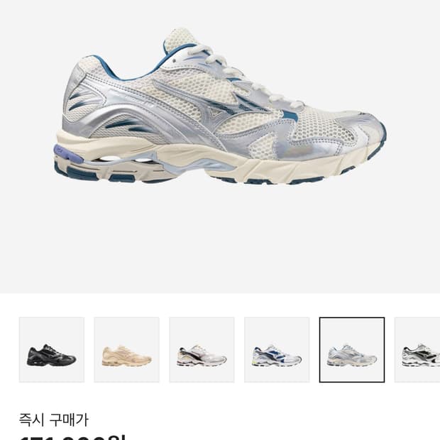 미즈노 웨이브라이더 10 아크틱아이스 신발 270