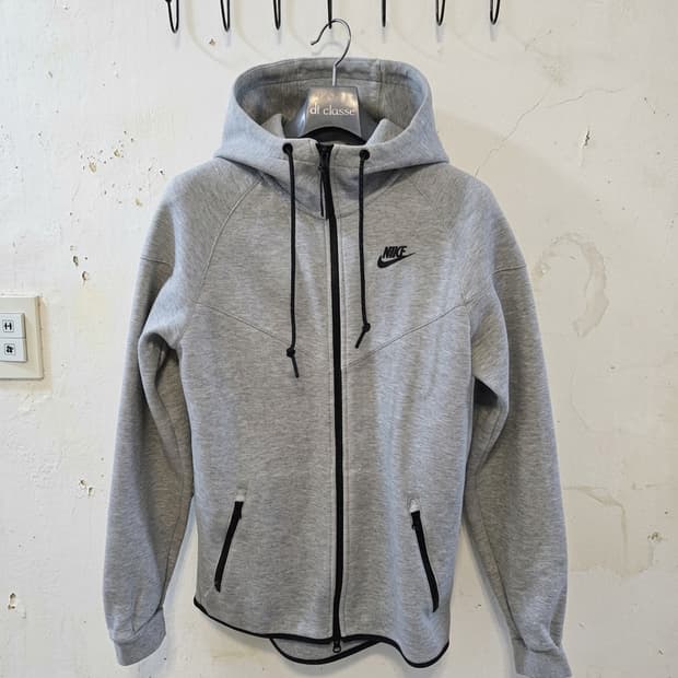 나이키 테크 플리스 후드티 S 회색