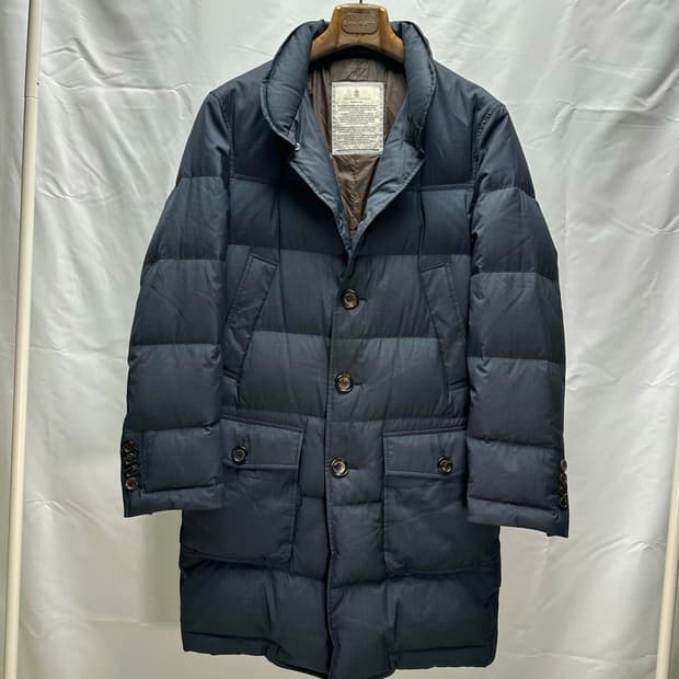 브루넬로쿠치넬리 구스다운 싱글 코트 울 실크 패딩 M(100~105)