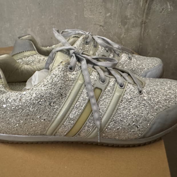 [270] Y-3 요지야마모토 실버 글리터 슈즈 쇼피스