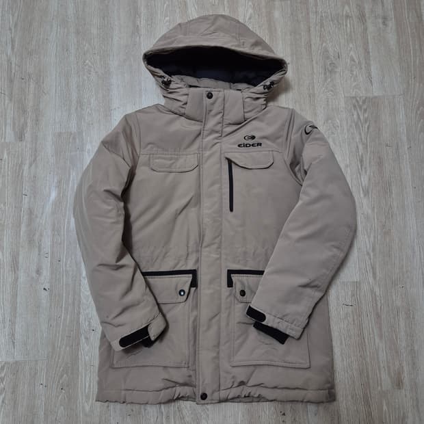 아이더 구스다운 사파리 후드 패딩 자켓