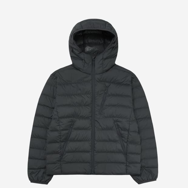 [M] 무신사 스탠다드 시티 레저 후디드 라이트 다운 재킷 그레이