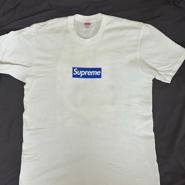 슈프림 서울 박스로고 반팔티 L