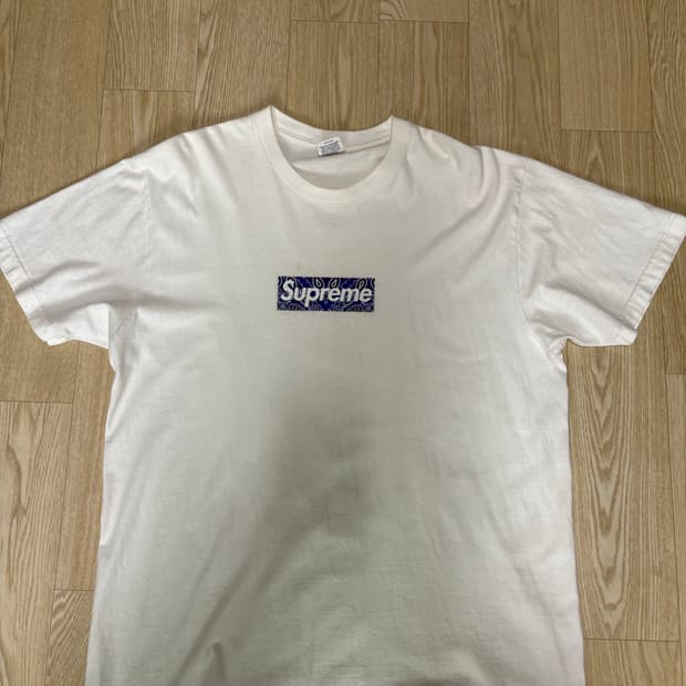 슈프림 반다나 박스로고 반팔 티셔츠