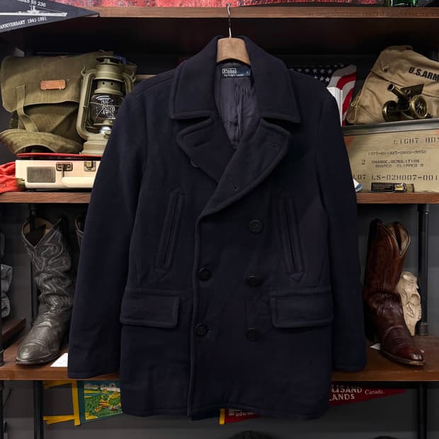 90s 폴로 랄프로렌 US NAVY 미 해군 밀리터리 복각 피코트