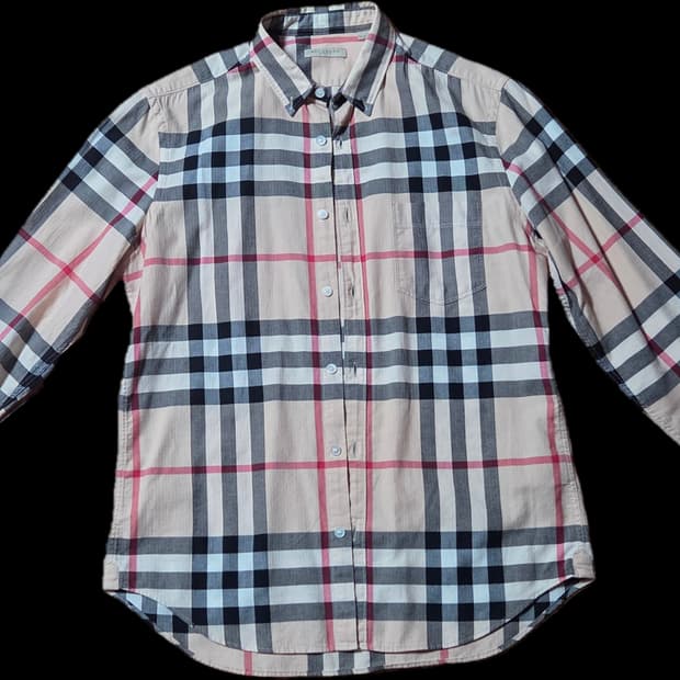 버버리 브릿 노바 체크 긴팔 셔츠