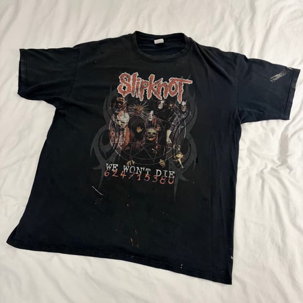 [2XL] 빈티지 00‘s Slipknot 슬립낫 밴드 티셔츠