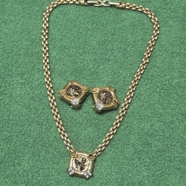 니나리치 빈티지 목걸이 귀걸이 세트