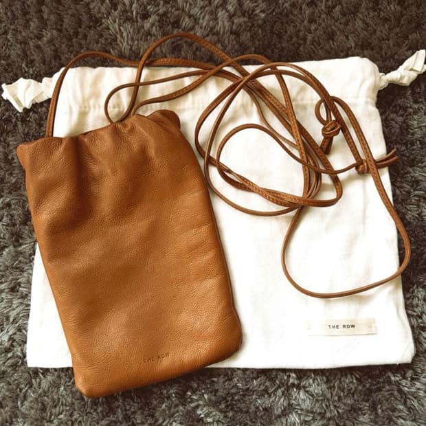 Bourse phone case in deer leather