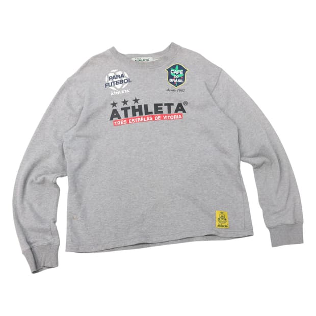 ATHLETA 아스레타 빈티지 카페 드 브라질 그래픽 스웻셔츠 (L)