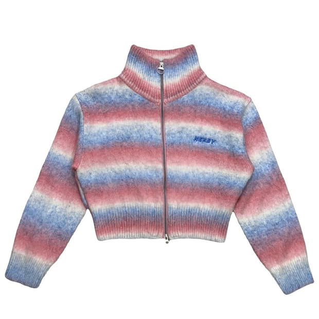 널디 롤리팝 크롭 가디건 핑크 S