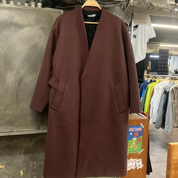빈티지 롱 코트 버건디 브라운 #csz2426
