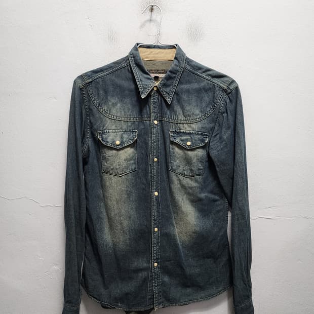 파머스마켓 데님 웨스턴셔츠