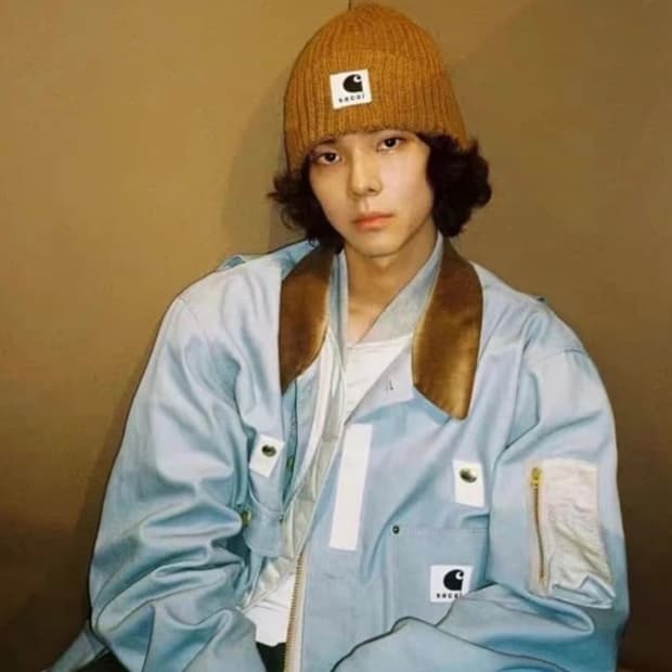 칼하트 x 사카이 패치로고 비니