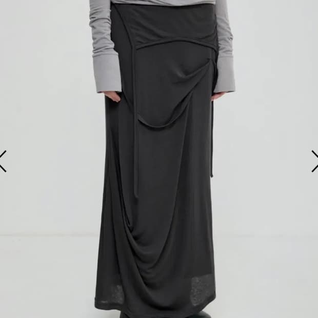 Flareup Asymmetrical Draped Long Skirt
