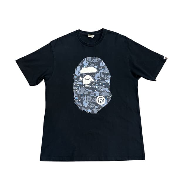 베이프 BAPE 빅헤드 반팔 티셔츠 블랙 XL