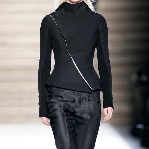 릭오웬스 06FW 사선 펜싱 자켓