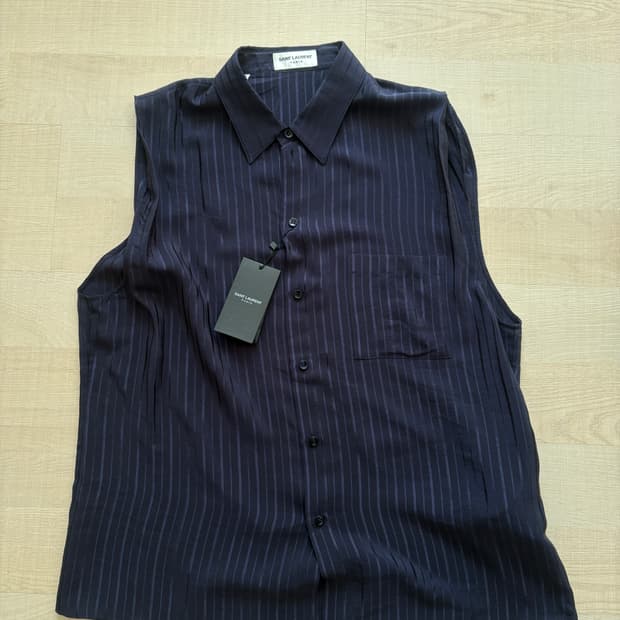 생로랑 슬리브리스 셔츠 39 새상품