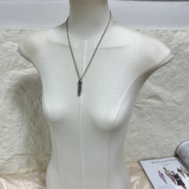 빈티지 고딕 해골 용골체인 목걸이