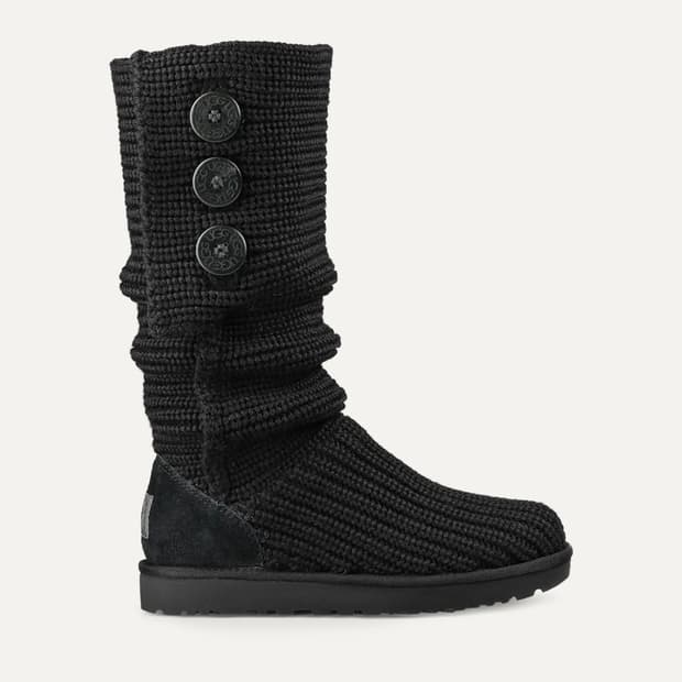 ugg knit  cardy boots 블랙 (230)