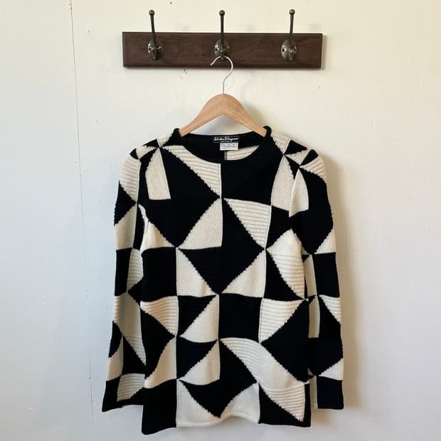 실바토레 페라가모 체스 캐시미어 스웨터