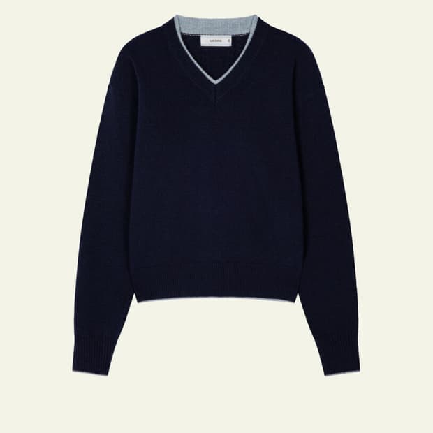 [구매] 웨이비니스 드리프트 레이어드 니트 네이비 