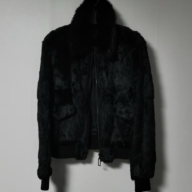 less hommes fur short jacket
