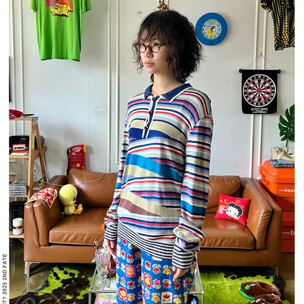 1990s MISSONI Italy Multi Color PK Knit