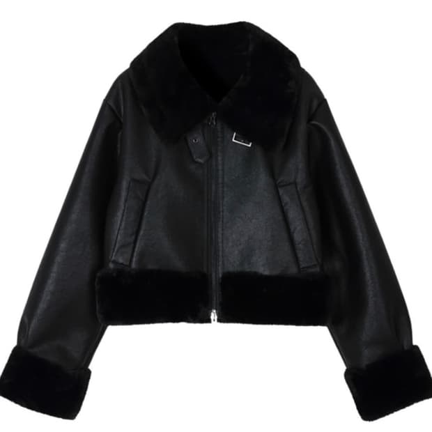 하자 x/ 보헤미안서울 무스탕 블랙