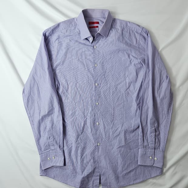 HUGO BOSS 휴고보스 스프라이프 셔츠 코튼 샤프핏 L