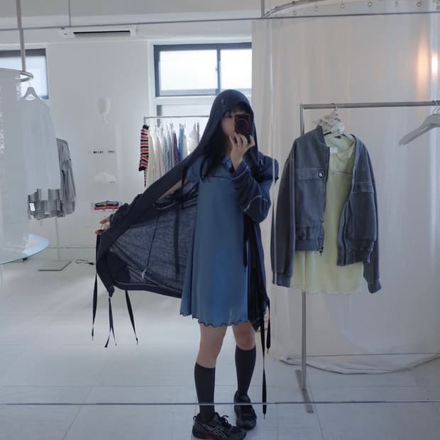샵페어리 베이비돌 매쉬 원피스 (blue)
