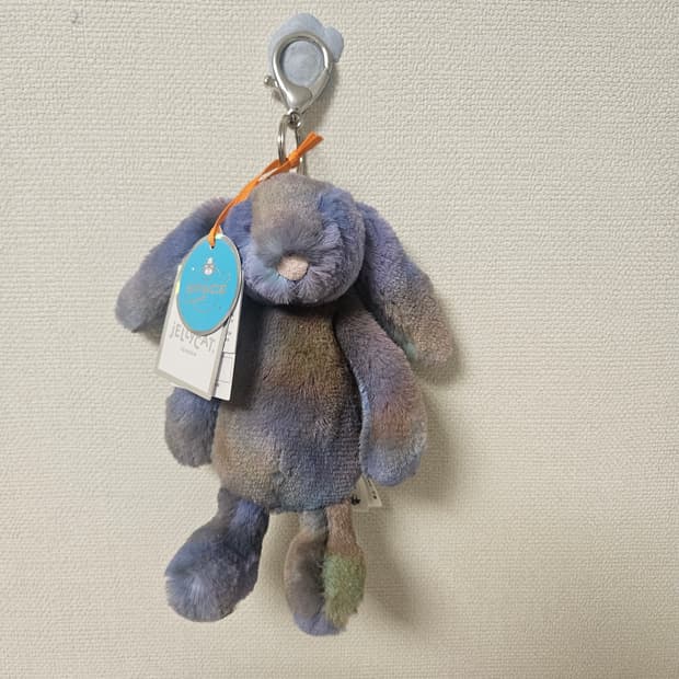 Jellycat space bunny keyring