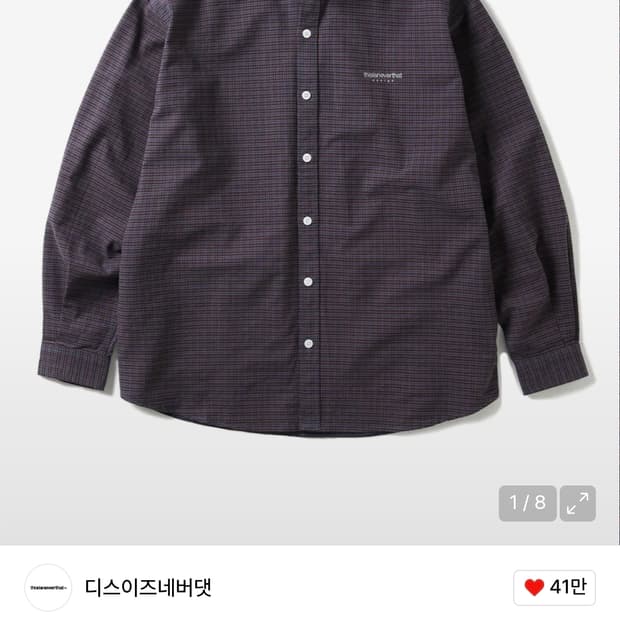 디스이즈네버댓 Mixed check shirts navy XL