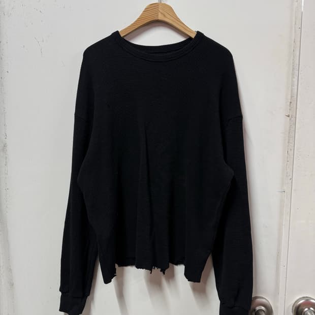 빈티지 와플 레이어드 긴팔