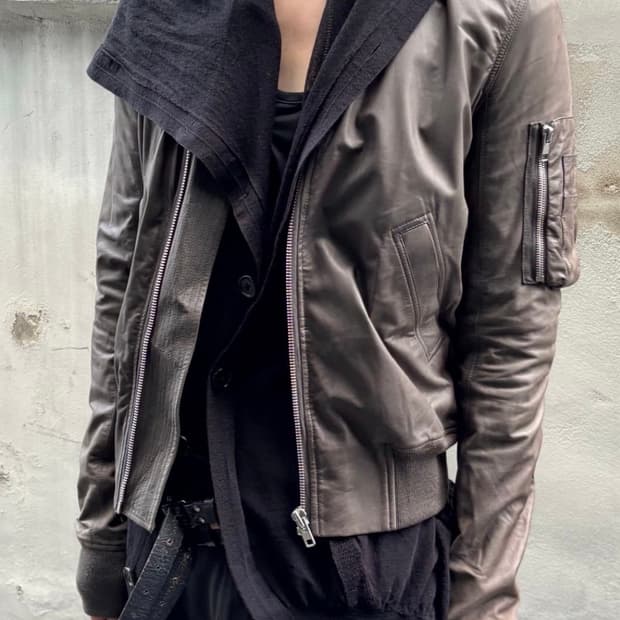 Rick Owens 15ss leather blouson