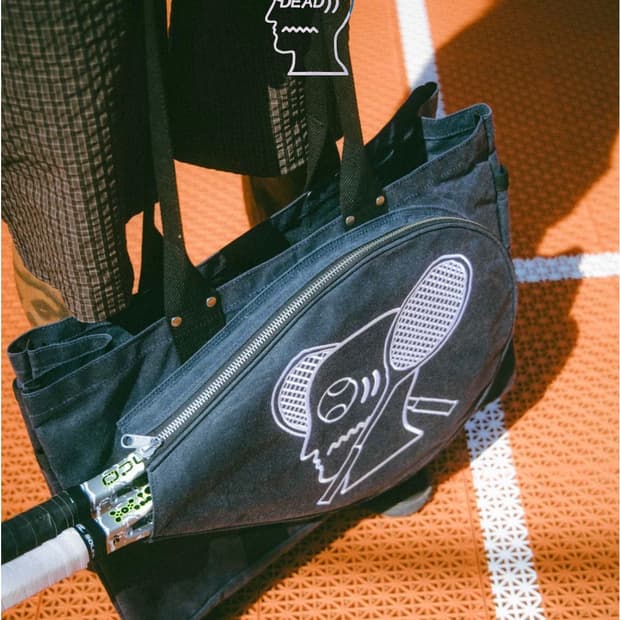 braindead 브레인데드 캔버스 테니스 토트백